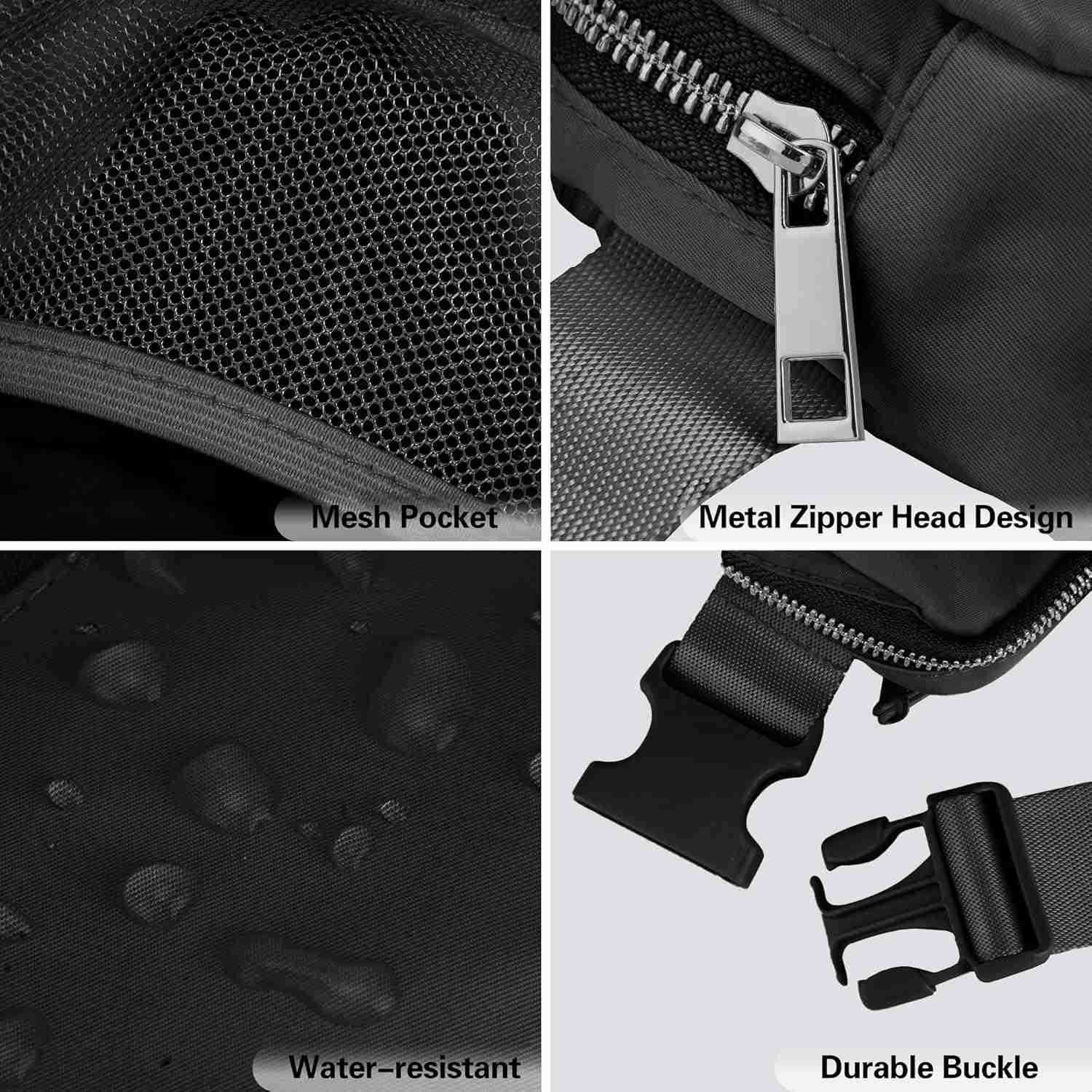 Mini Black Fanny Pack for Women MenValentines Day Gifts for Girls Teens Kids Daughter Sister HerTrendy Stuff Crossbody Bags Cute Everywhere Belt BagsB