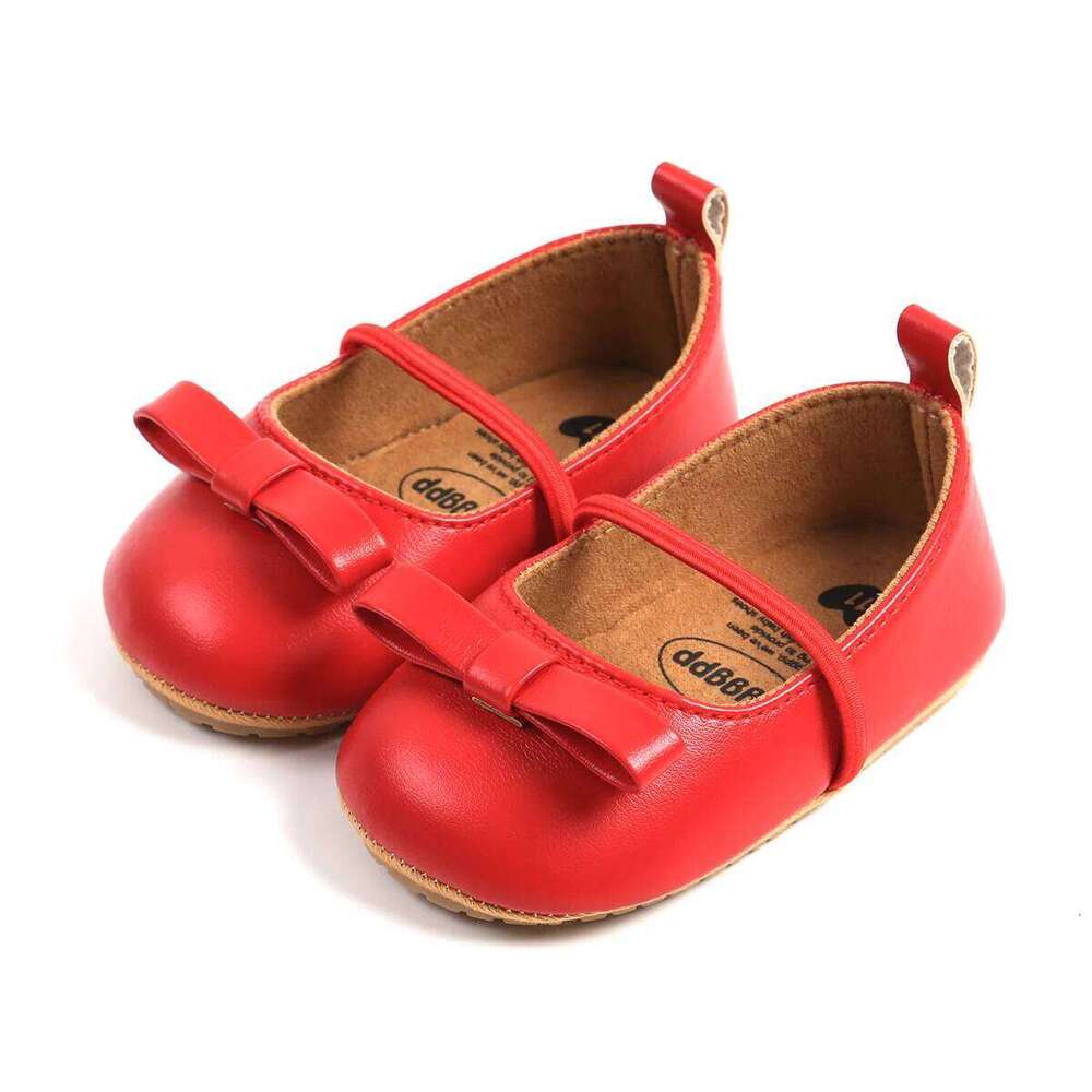 Baby Girl New Autumn Bowknot Rubber Soft Sole Non-Slip Toddler Shoes