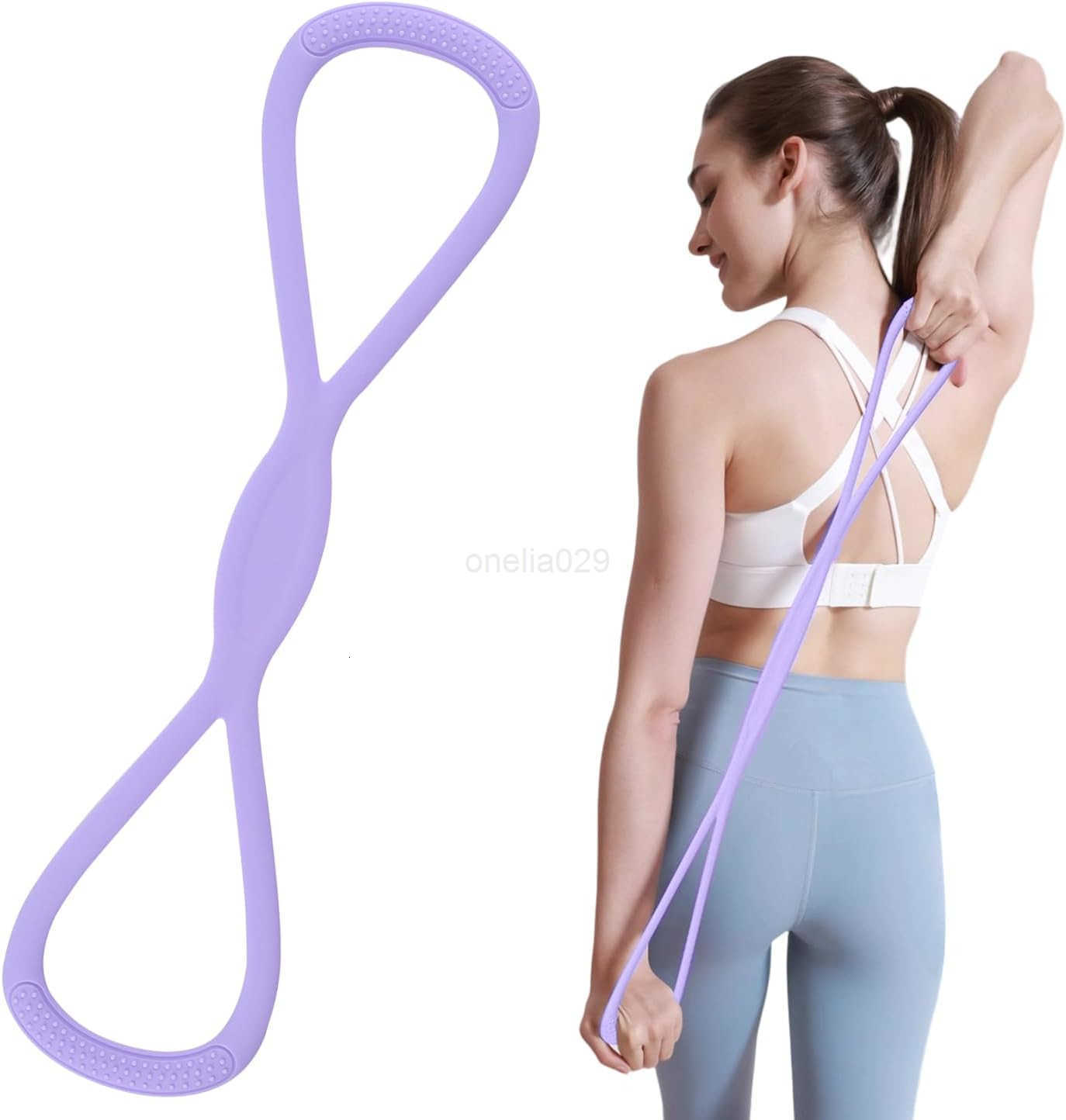 8 Shaped Resistance Rubber Band for Arms8 Shaped Resistance Rubber BandFigure 8 Exercise Bands for Women MenResistance Bands for GlutesBackFullbody Yo