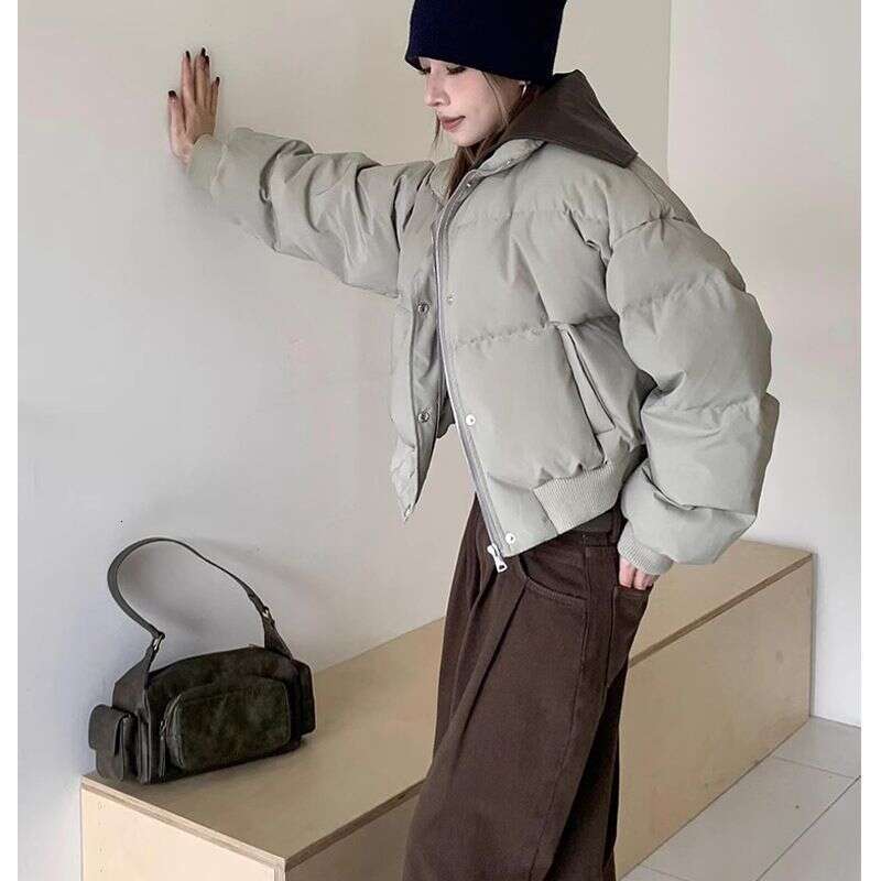 Down Jacket For Women, Style, Winter New, Loose Thick, Light And Thin, Short Cotton Jacket, Trendy Outerwear