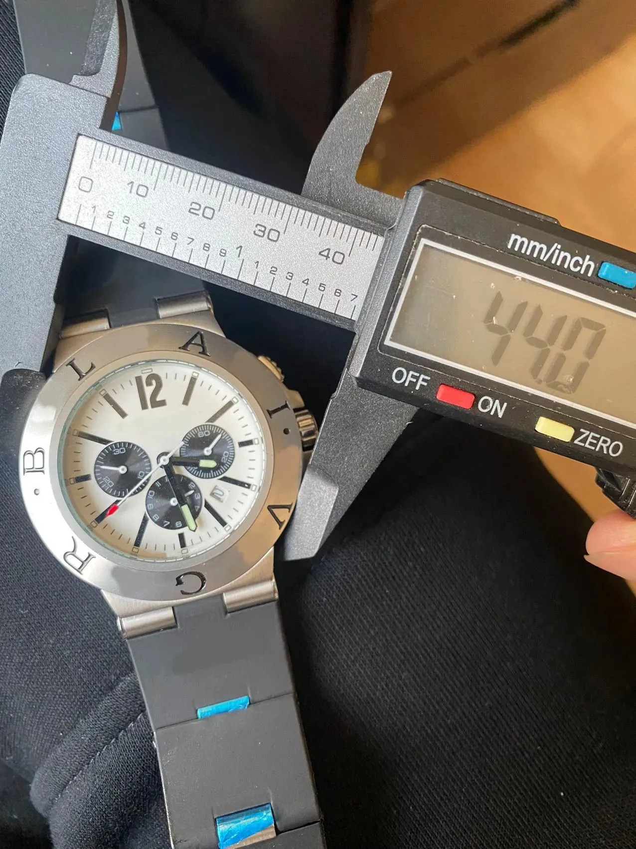 U1 Top Factory AAA Men's Watch Sapphire Mirror Quality quartz ALUMINIUM chronograph movement Rubber strap 44mm thickness Designer Watch Chronogra