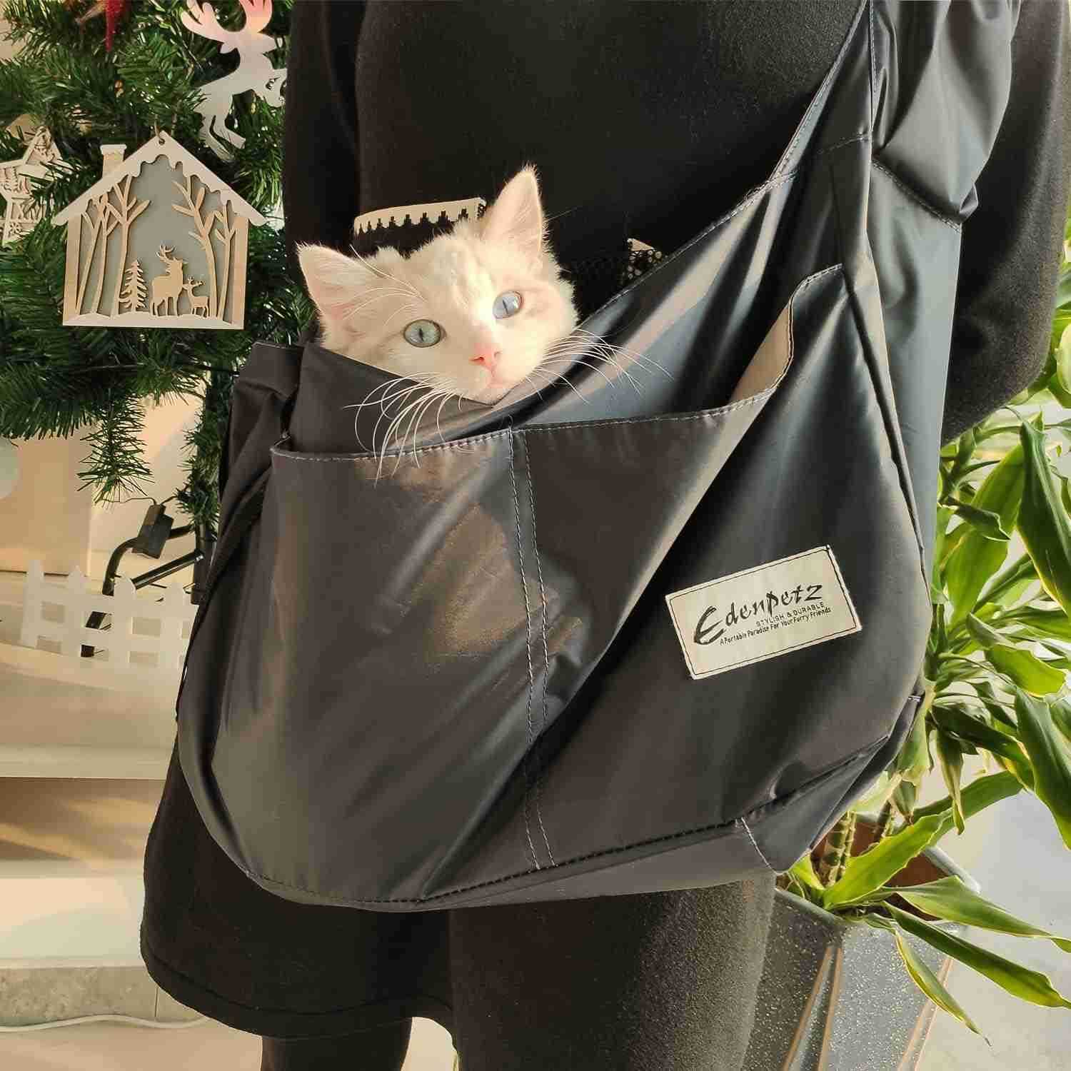 Comfort Light Slings Travel Shoulder BagPet Dog Cat Carrier for Small AnimalsBlueW250912