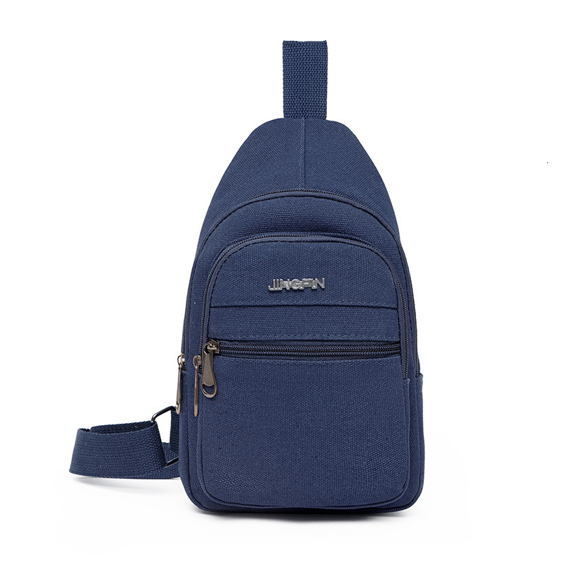 Free Shipping Men Chest Bag New Simple Water Resistant Canvas Retro Designer Bag Fashion Luxury Bag Backpack Large Capacity Wear Resistant Multi Layer