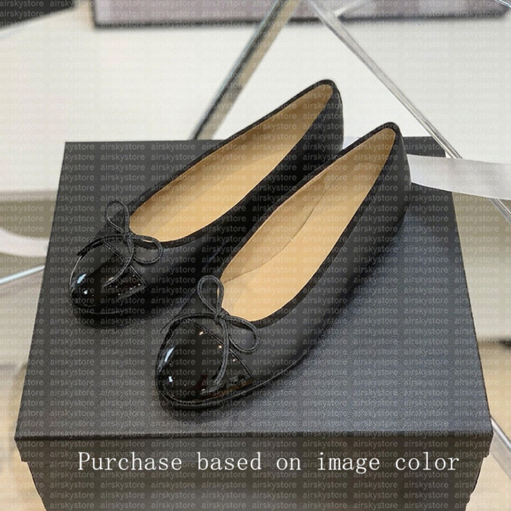 Chaussures de créateurs Designer Paris Black Ballet Flats Chaussures Femmes Quilted Great Cuir Slip on Ballerina Luxury Round Toe Dames Dames Sho