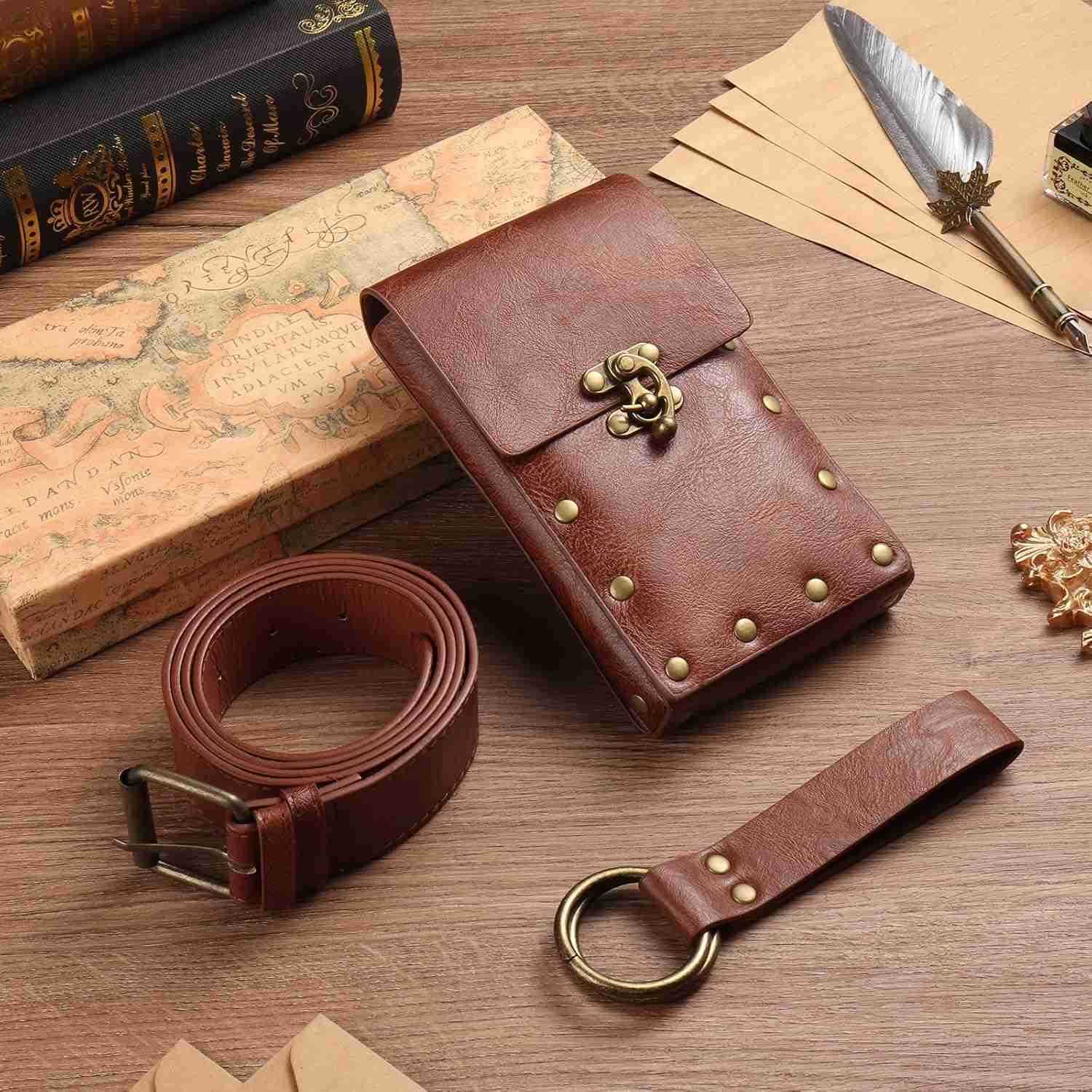 Belt Pouch Waist Bag Pouch Skirt Hike Medieval Bag Ren Faire Costume Accessories for HalloweenW250912