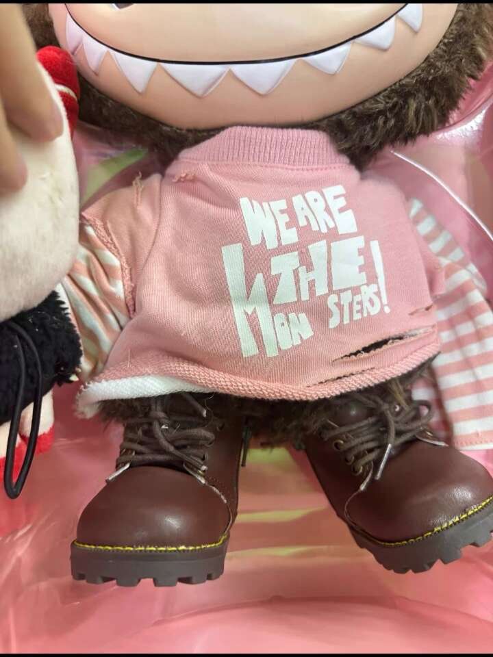 Authentic 38Cm Labubu The Monsters Catch If You Like Me Cotton Vinyl Figurines Plush Doll Blind Boxes