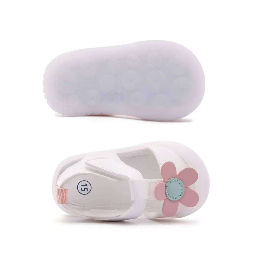 Baby Girls Flowers Sandals Rubber Sole Non-slip Summer Toddler Infant Little Kids Shoes