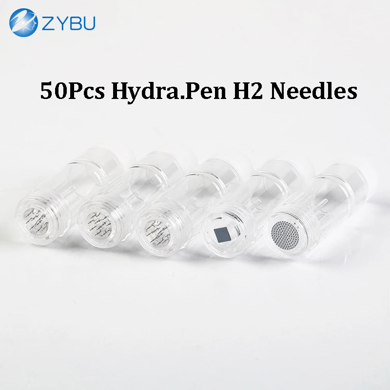 50Pcs Hydrapen H2 Needles Cartridges Original 12 Pins 0.25mm 0.5mm 1.0mm Nano HR Nano-HS Dermapen Roller MTS Tips Hydra Derma Pen Micro Needling Heads