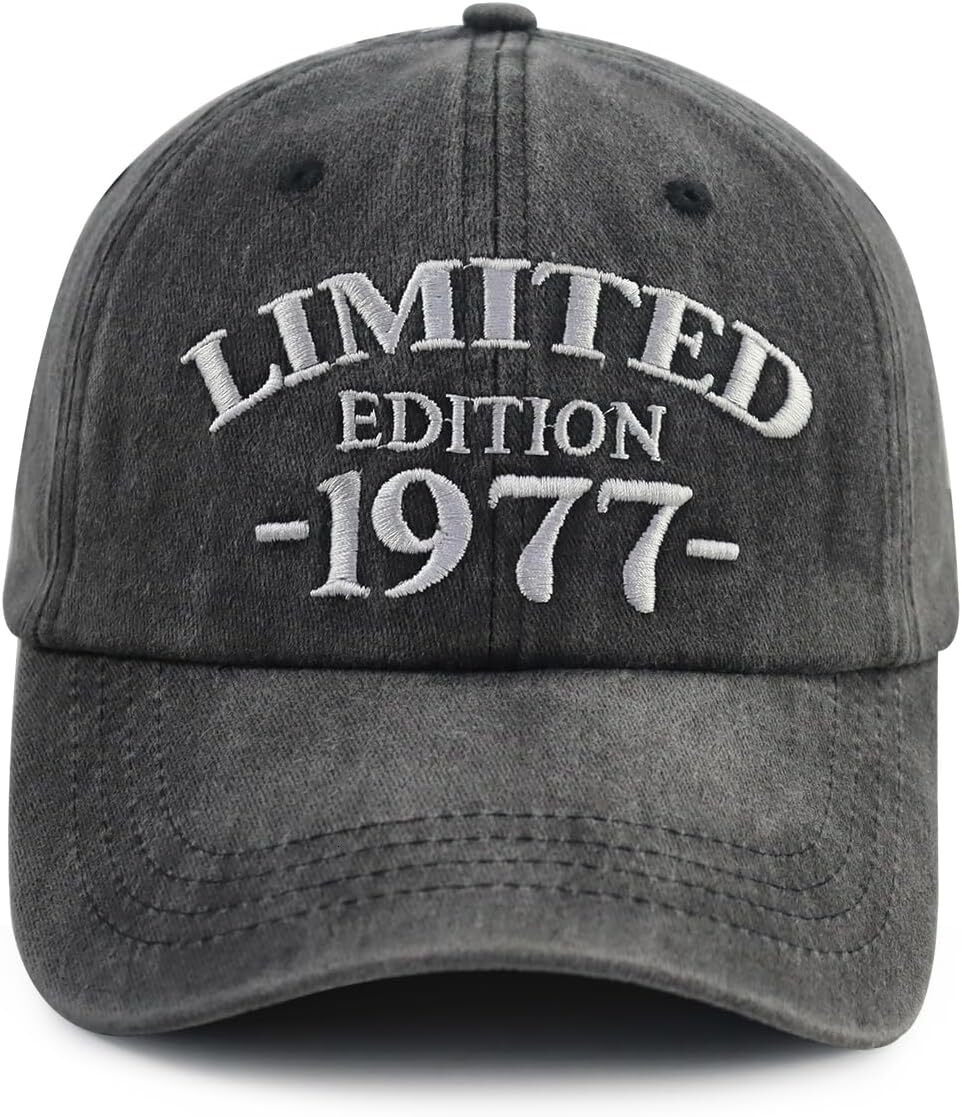 Limited Edition 1970 1971 1972 1973 1974 1975 1976 1977 1978 1979 Hat for Men Women, Adjustable Cotton Baseball Cap