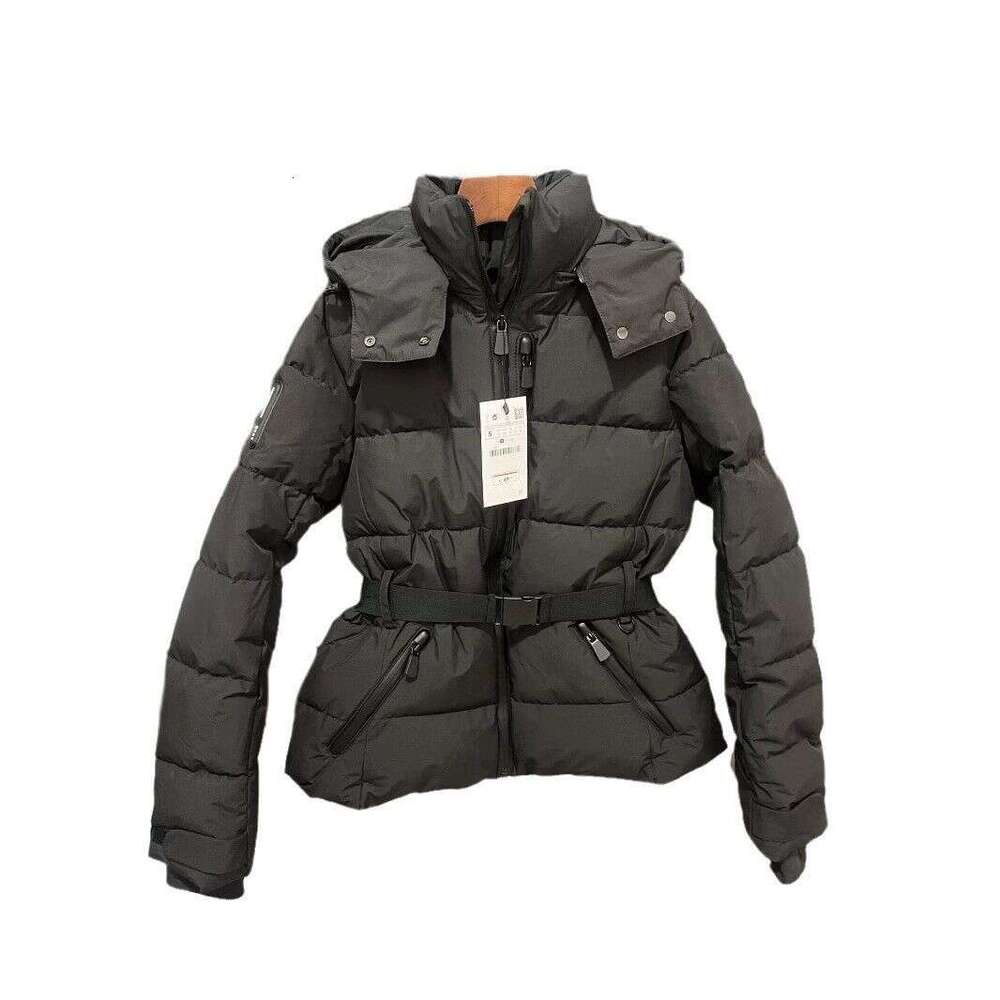 2025 Fashion Hooded Padded Jackets With Belt Women Full Sleeve Down Coat 2025 Autumn Winter Lady Thicken Warm Skiing Jacket