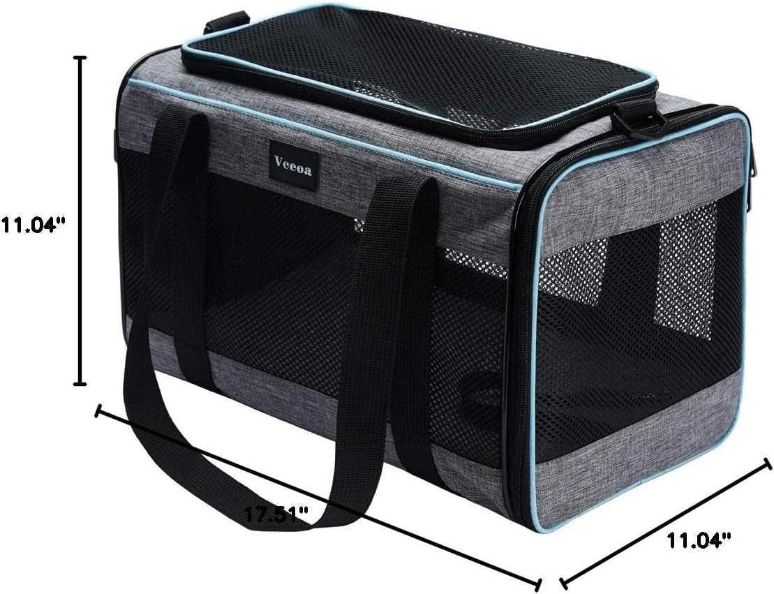 175x11x11 Inches Cat Dog Carrier for Pets Up to 16 Lbs SoftSided Cat Bag Animal Carriers Travel Puppy Carry As a Toy of Fabric Pet HomeW250912