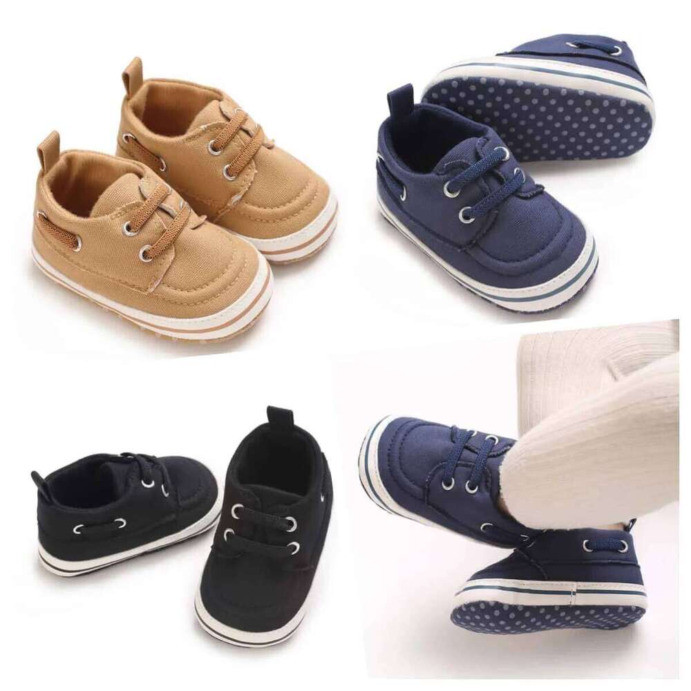 "Baby Canvas Shoes 0-18M - Spring/Autumn First Walkers Soft & Comfortable | Casual Sports Sneakers"