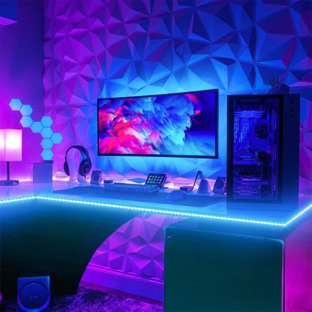 Batterypowered flexible colorchanging LED strip Light with remote control for TV backlighting bars cabinets and bedroom DIY C250912