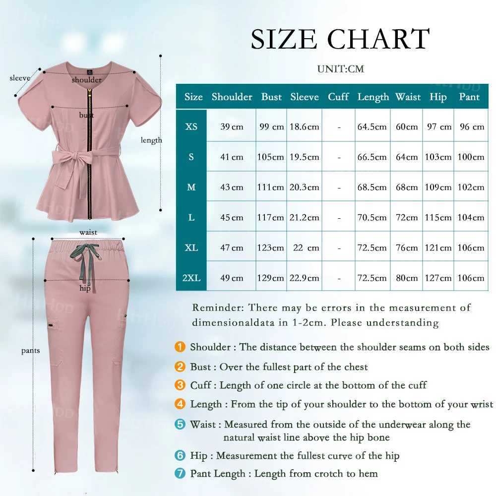Trendy Hospital Jogger Clothes Ladies Beauty Spa Sn Work Suit Soft Healthcare Nurse Medical Scrubs Doctor Uniforms Sets WomenXJ250827