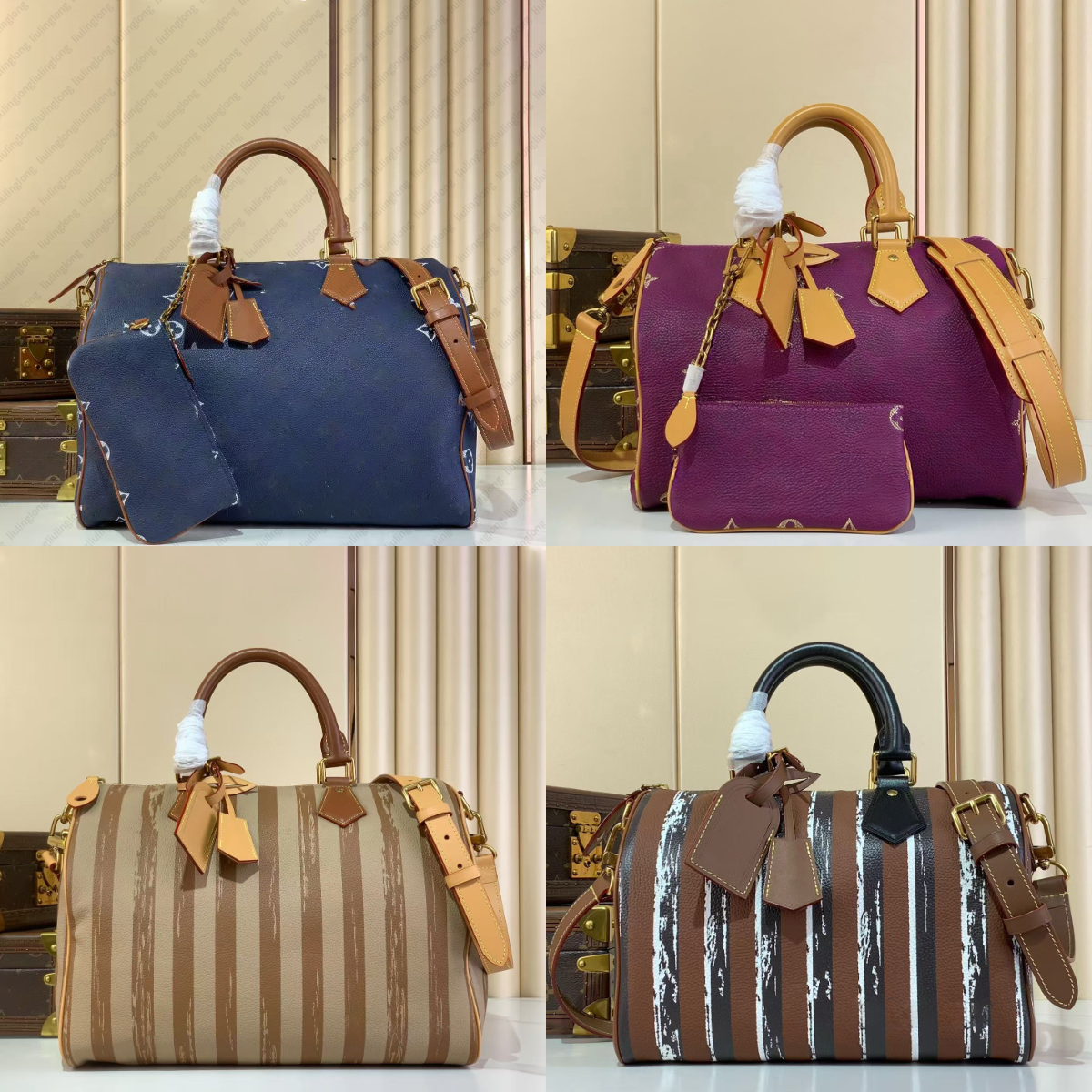 10a Designer Bag Mirror Quality P9 Speedies Pillow Bag Fashion Shoulder Bag Luxury Women Genuine Leather Crossbody Bag Boston Bag 25cm 35cm 40cm Travel Bag