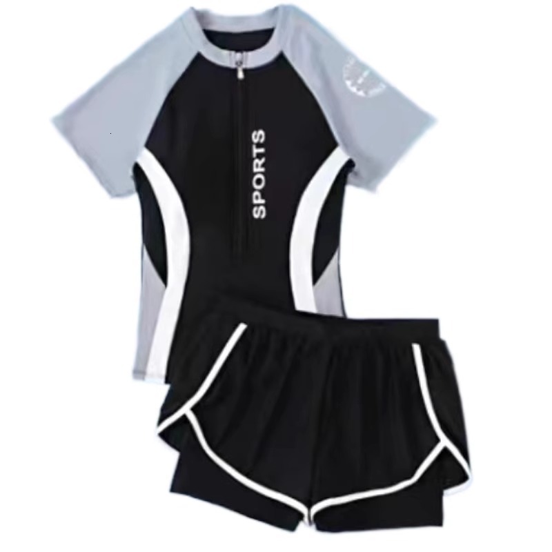 2025 New Swimsuit for Women, High-End Conservative Two-Piece Slimming Tummy-Covering Professional Swimming Pool and Hot Spring Swimwear