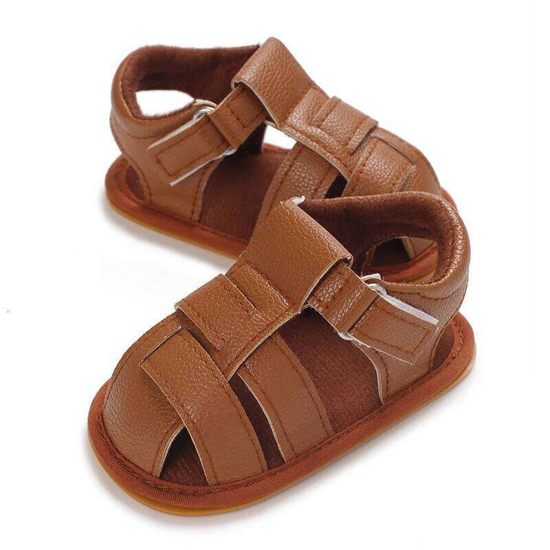 Summer Boys' Baotou Sandals Baby Crash Prevention First Step 0-18 Months Leisure Walking Shoes