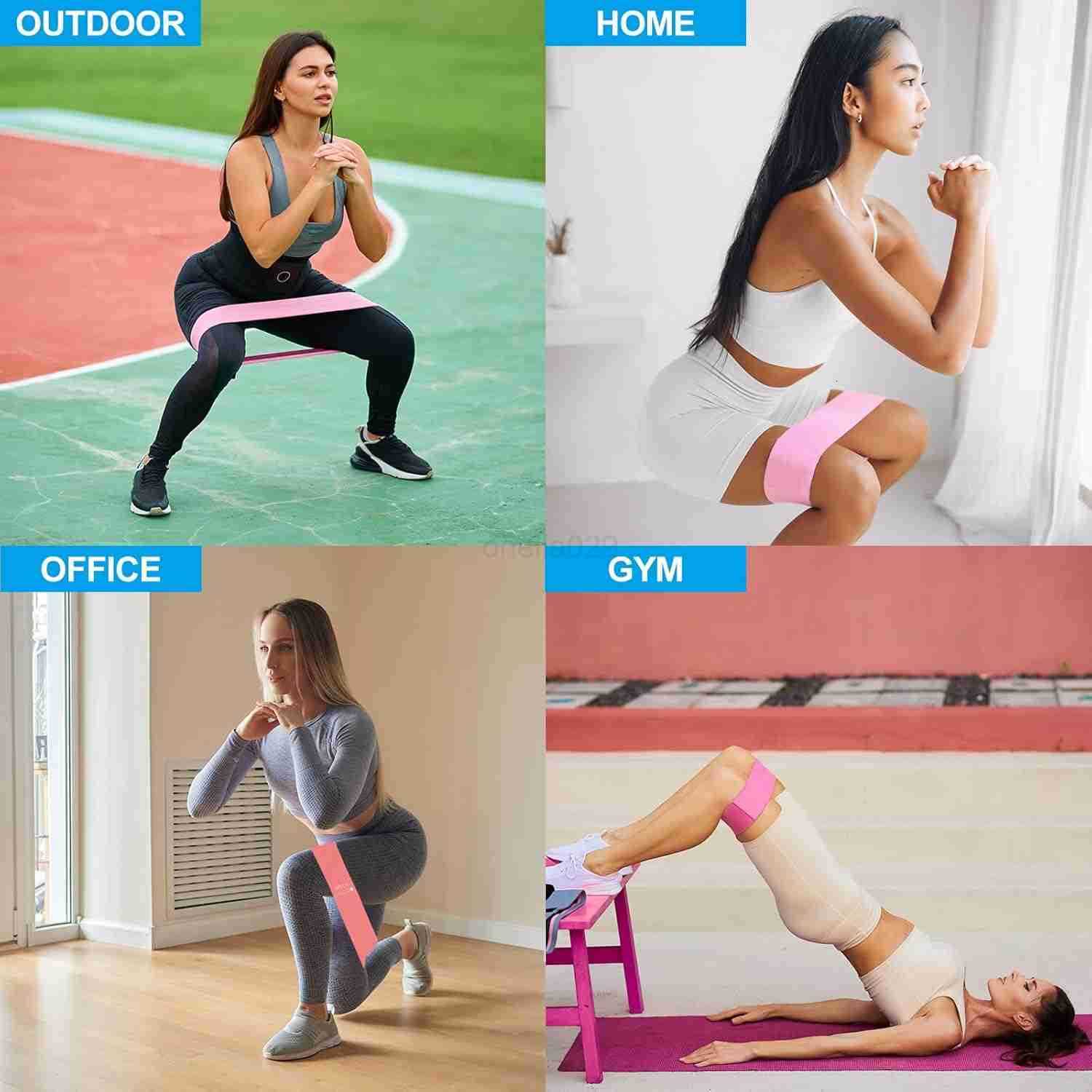 Fabric Resistance Bands Elastic Exercise Bands for Women and Men Booty Legs Workout Bands for Fitness Pilates W250912