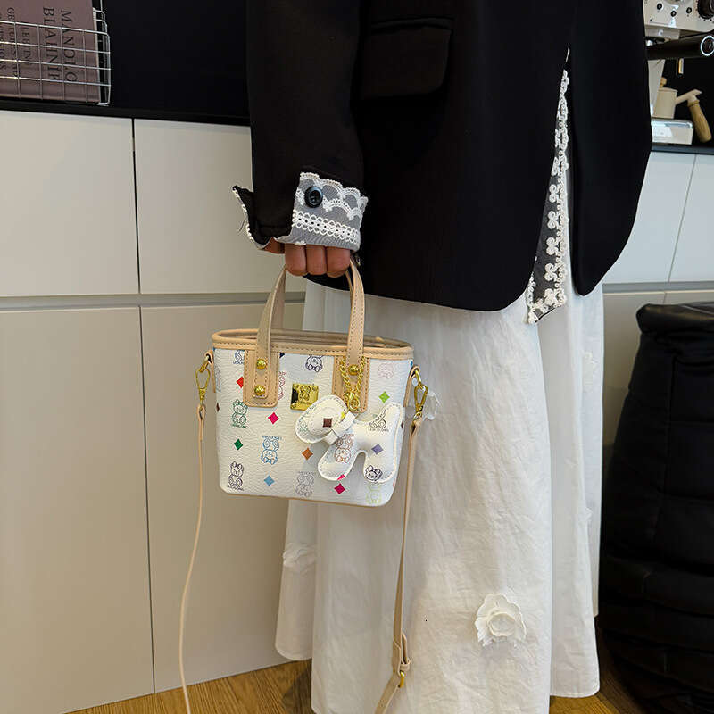 Trendy Handbag of the Year New Fashion Versatile Shoulder Women's Printed Bucket Crossbody Bag