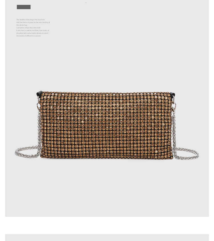 TB BHULAMTE designer bag Cross-Border Wholesale Evening Bags for Women 2025 Summer Fashion Trend Chain Rhinestone Bag Versatile Luxury bag Hand-Sewn C