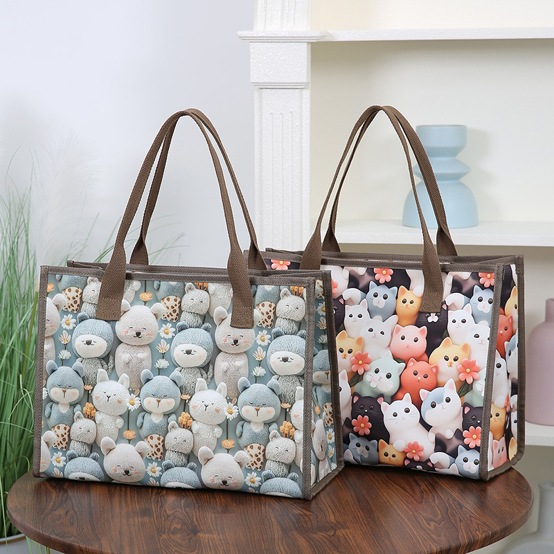 Canvas Bag Versatile Free Shipping Fashion Printed Designer Bag Handbag Large Capacity Convenient Mommy Bag Outdoor Lunch Luxury Bag Box Bag