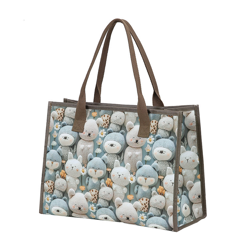 Canvas Bag Versatile Free Shipping Fashion Printed Designer Bag Handbag Large Capacity Convenient Mommy Bag Outdoor Lunch Luxury Bag Box Bag