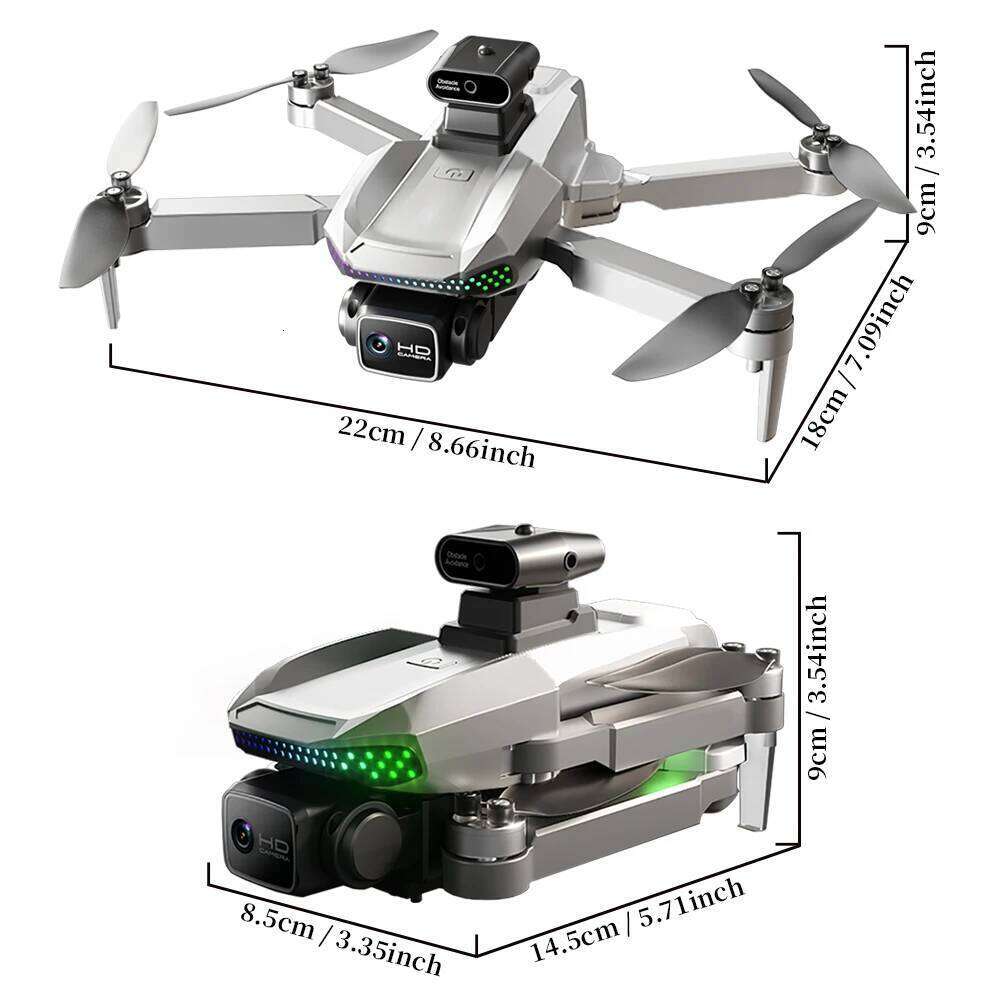 S50 PRO GPS Drone With 2 Batteries, 4.5-Inch Large Screen Remote, Real-Time HD Camera, Obstacle Avoidance, Extended Flight Time
