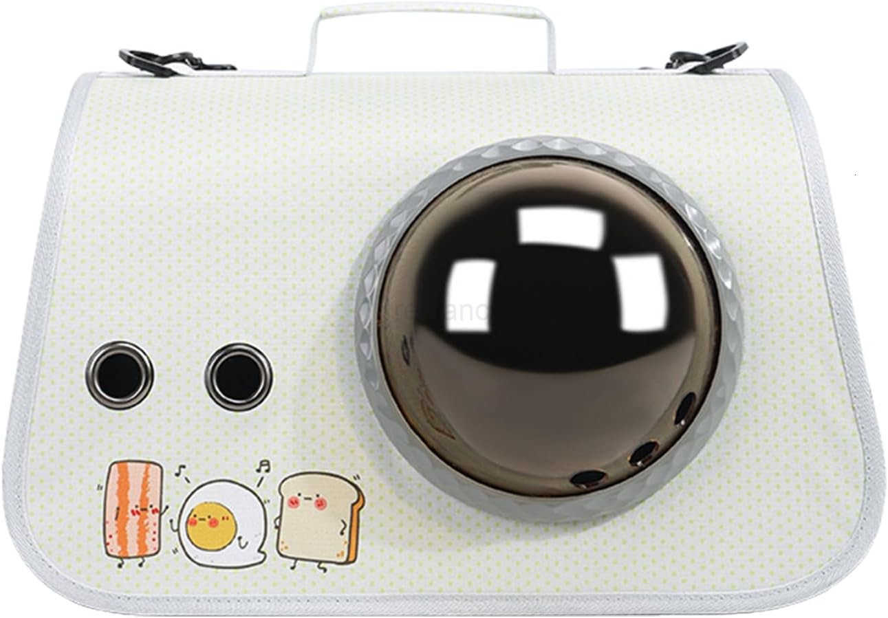 Space Capsule Cat Bag Large Capacity Crossbody Dog Bag Universal Pet Bag for All Seasons BlackW250912