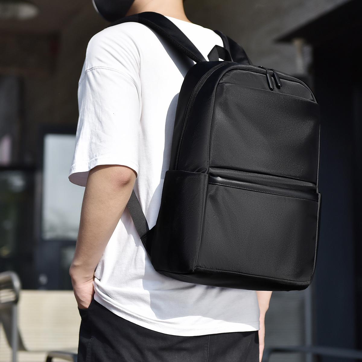 Free Shipping Men S Backpack Simple Casual Sports Commuting Travel Luxury Bag Large Capacity Designer Bag Business High School College Student Backpac