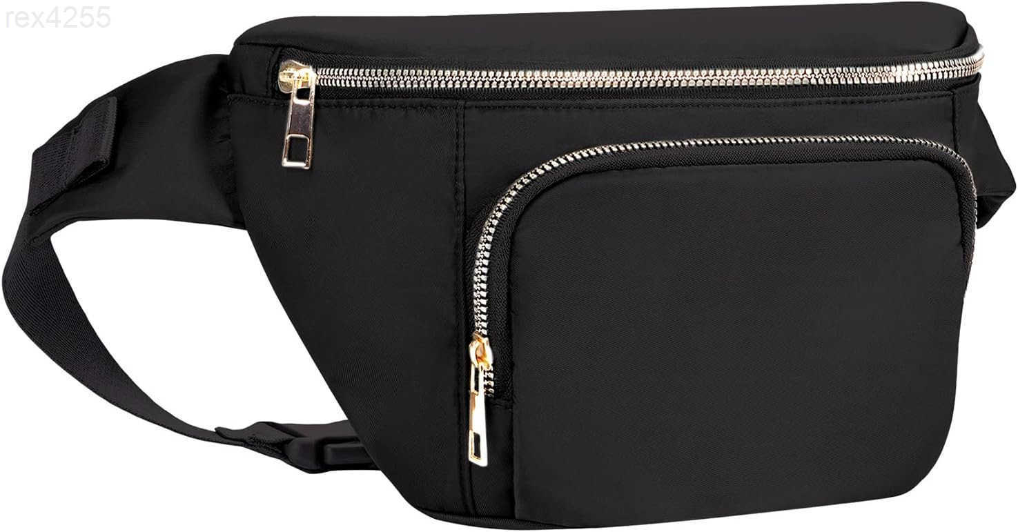 Fanny Packs for WomenLarge Waist Pack with Extra Extension BeltFashion Crossbody Belt Bags for Travel Walking Running Hiking BlackW250912