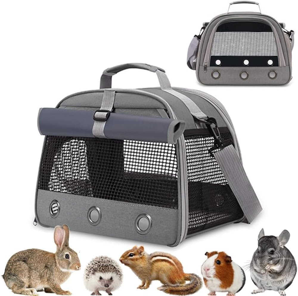 Pig Travel Carrier BagPortable Small Animal Carrier Pouch for Hamster Chinchilla Rabbit Bunny Gerbil Hedgehog Sugar Glider Hedgehog Outgoing Travel Ca