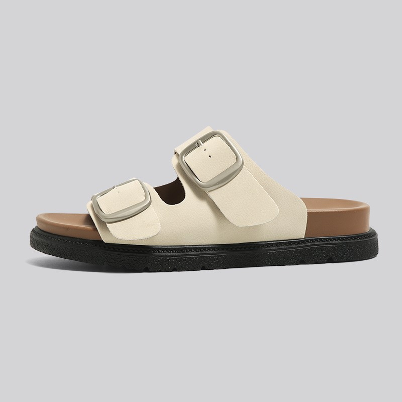 free shipping designer sandals Thick soled casual soft soled sandals worn as a single line beach slipper