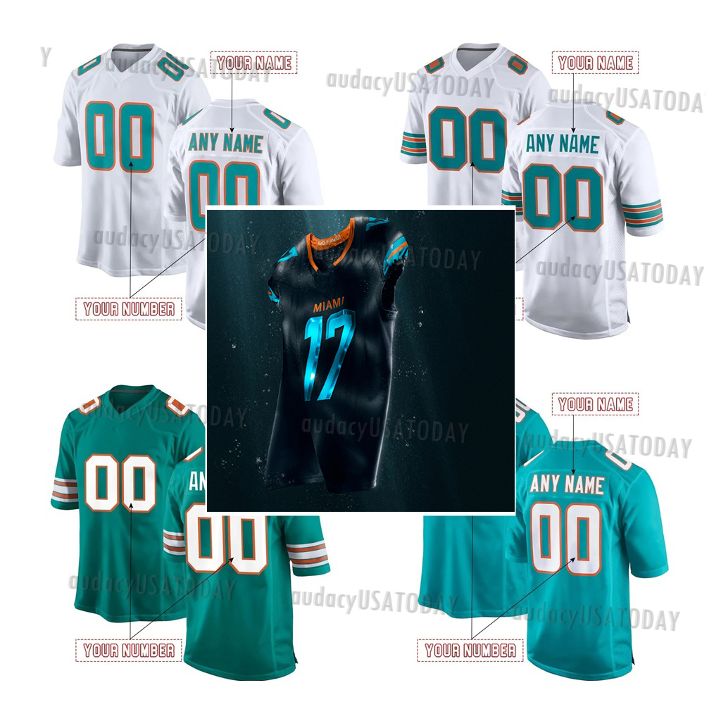 Personalized Custom 2025 Rivalries Football Jersey Tyreek Hill Tua Tagovailoa Jaylen Waddle Marino Devon Achane Jevon Holland Jaelan Phillips Braxton 