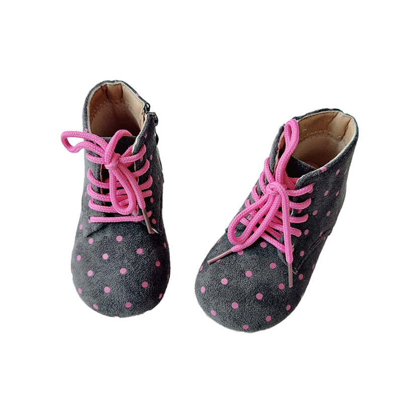 New Girls' Boots: Soft-Sole Casual Short Boots, Single Boots, Princess Shoes D132