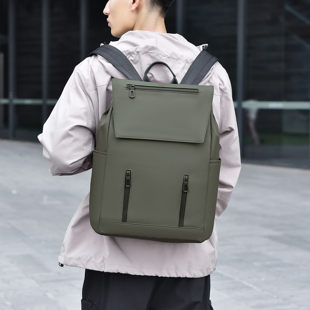 New Men S Casual Backpack Fashionable Personality Designer Bag Business Backpack Simple Solid Luxury Free Shipping Bag Color College Student Backpack