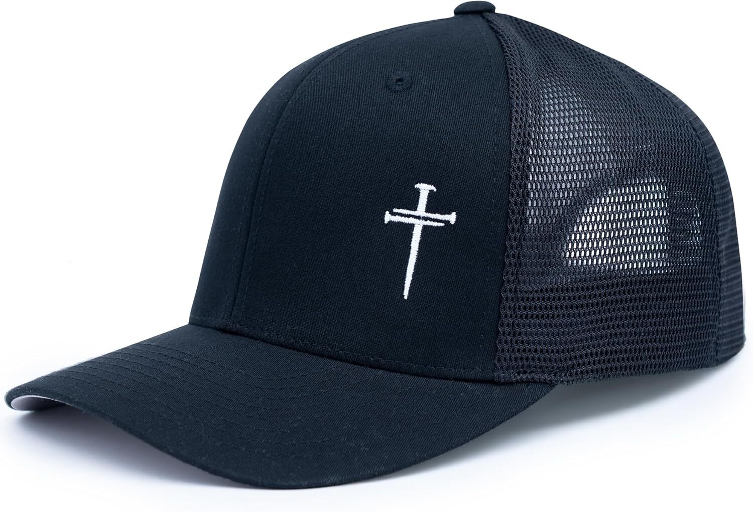 Christian Premium Jesus Hats for Men 3 Nails Cross Hat 6 Panel&Structured