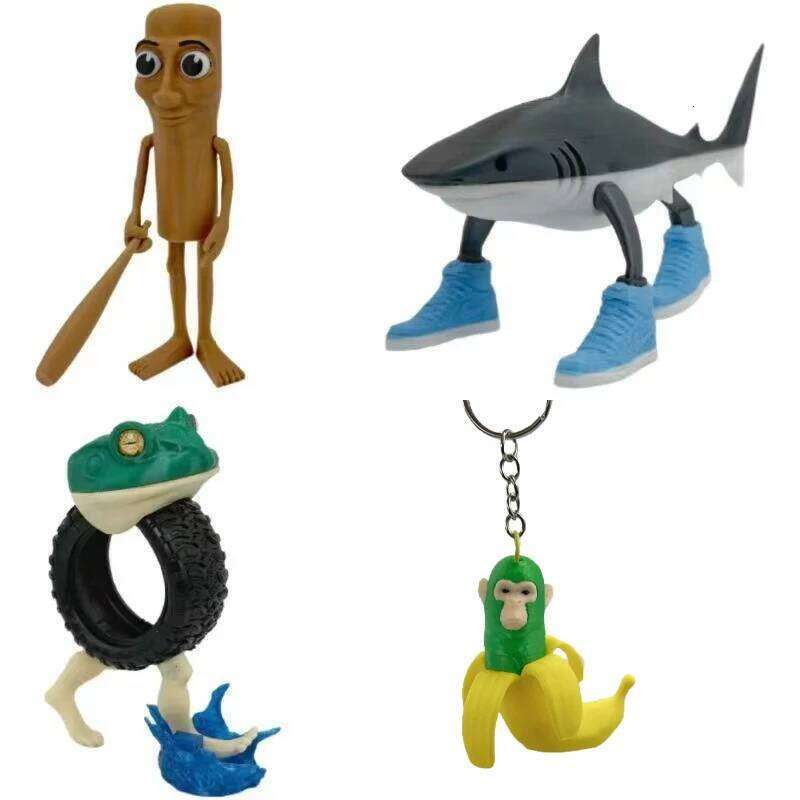 Tungtung Sahur Tralalelo Tralala Shark Shimpanzini Bananini A Collectible Model Garage Kit Toy with High Quality Details Perfect for Collectors as a U