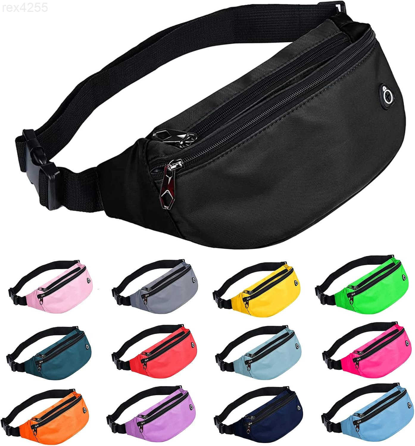 Pack for Men Women Waterproof Sports Waist Bag Pack Belt Bag for Travel Hiking RunningW250911
