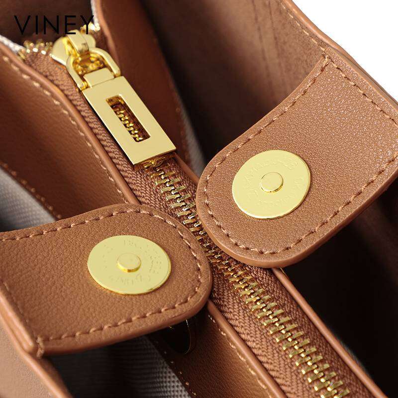 Viney 2025 New Tote Handheld Large Capacity And Western Style Mom's Genuine Leather Women's Bag