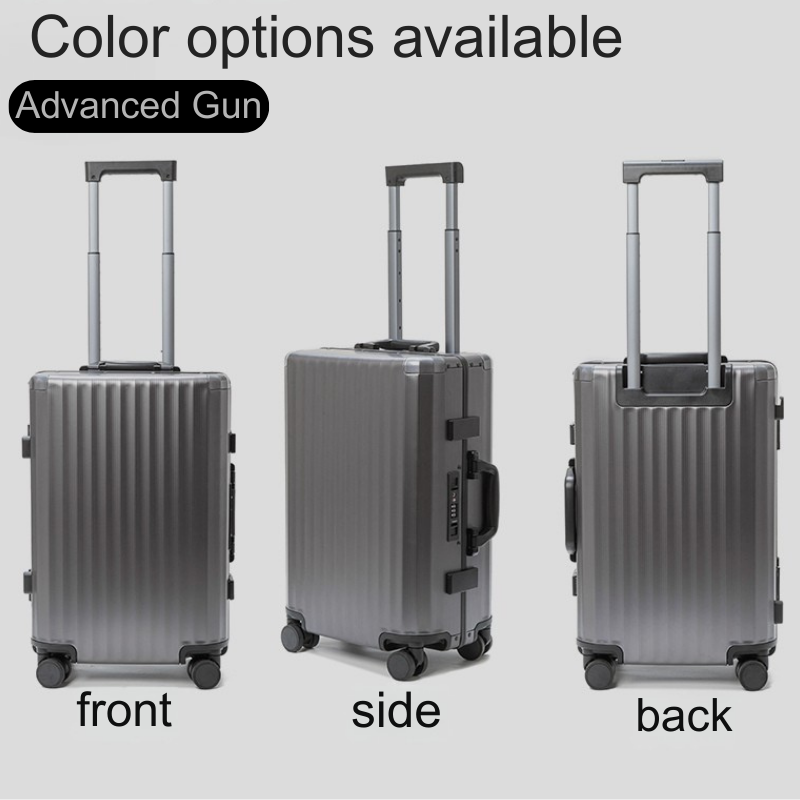 ORMIE Wave Style All Aluminum Suitcase - Durable & Stylish Luggage for Travel