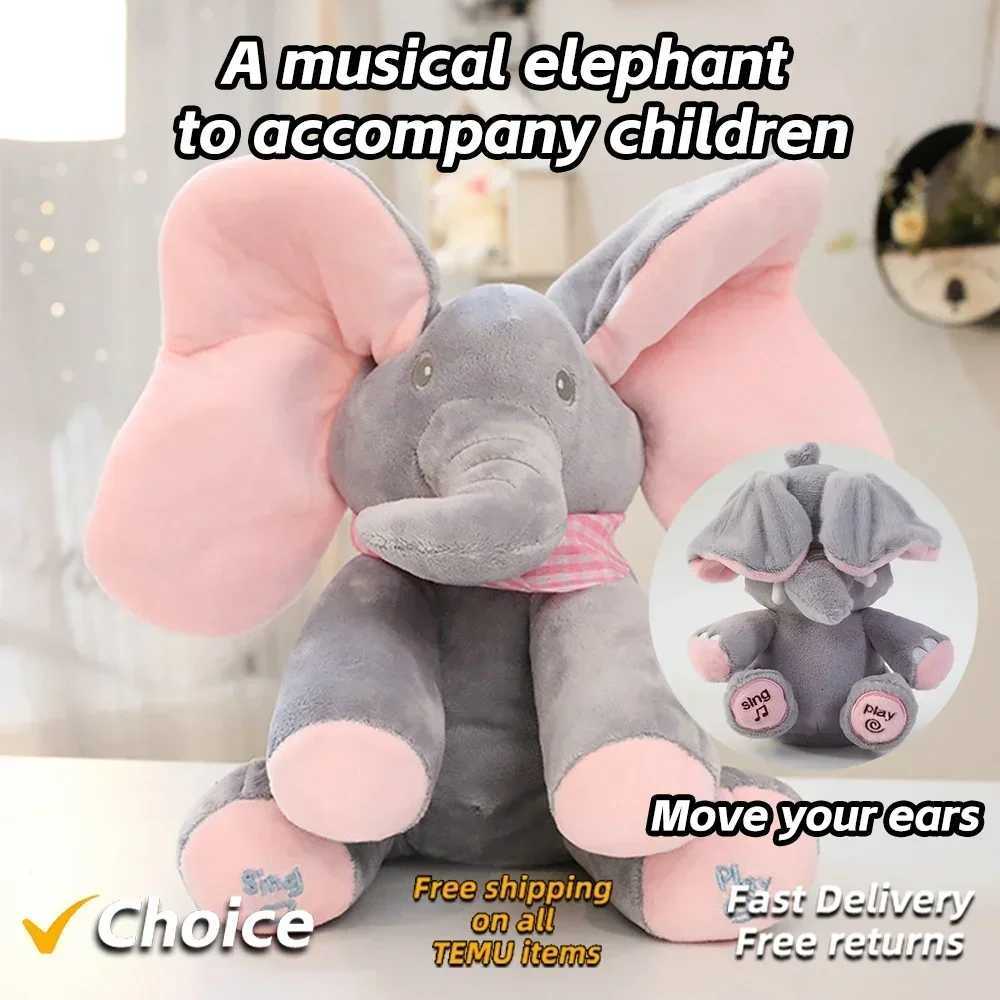 2025 New Hideandseek Elephant Plush Toy Baby Hideandseek Game Toy Singing Interactive Musical Toys Gifts Z250912