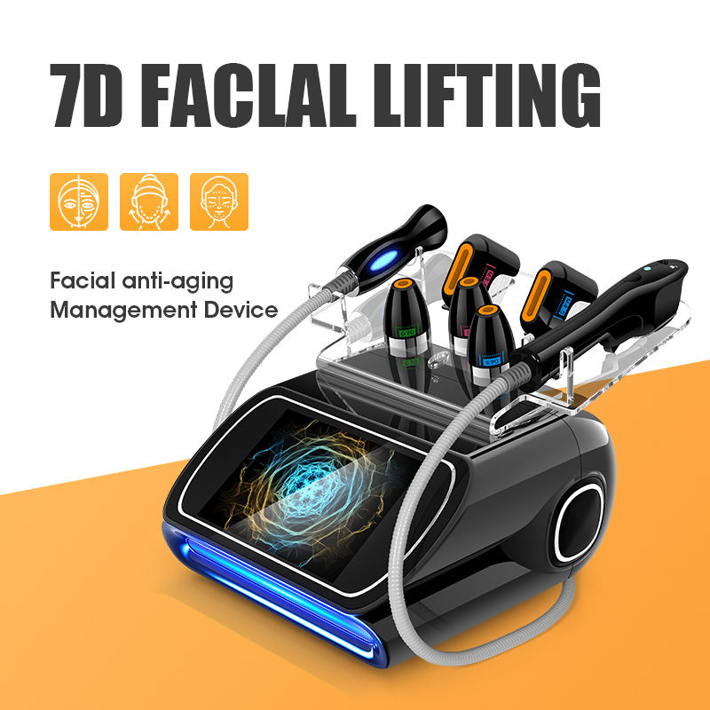 7D Focused Ultrasound Wrinkle Removal Facial Smas Lifting Face Tightening 7D Hifu Facial Machine 7D Ultrasonic Body Fat Loss Beauty Machine