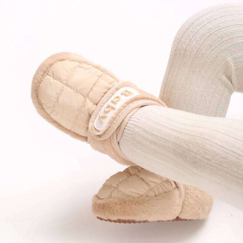 Thick Veet Warm Cotton Baby for Autumn And Winter 0-18 Months Unisex Walking Learning Shoes Cozy Infant Footwear