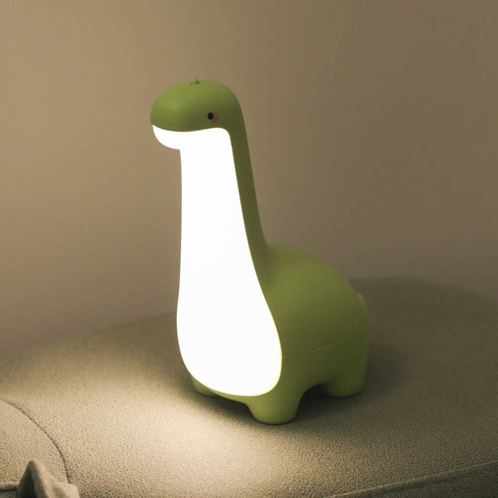 Dinosaur Night Light Cute Childrens Night Light Eye Protection Bedside Timing Lamp USB Charging Room Decoration Childrens Gift C251122