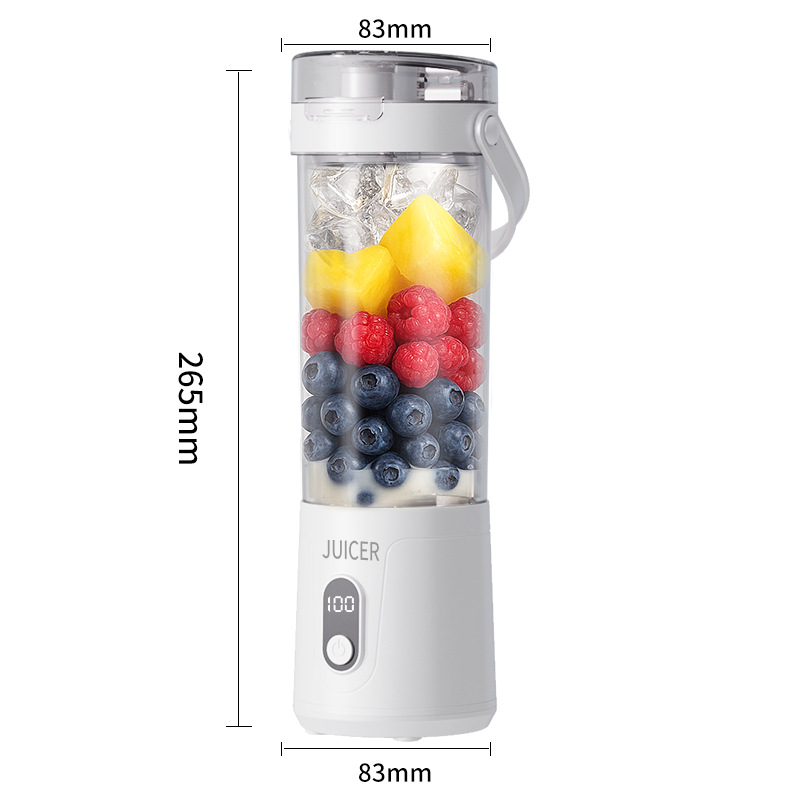 Compact Portable Electric Juicer Cup with USB Charging Feature for Kitchen Use