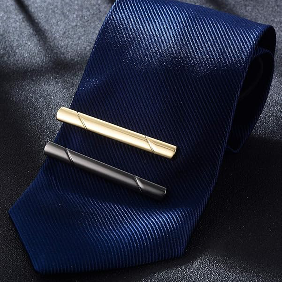 6Pcs Tie Clips Set Men Tie Bar Clip Set for Regular Skinny Ties Necktie Wedding Business Clips for Men
