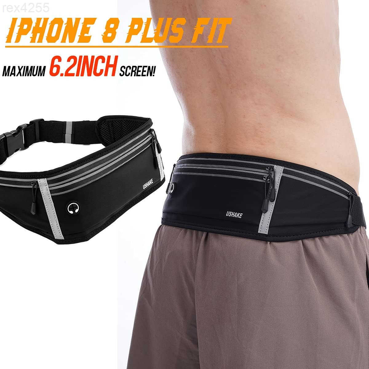 Slim Running Belt Workout Fanny Pack for Men WomenExercise Waist Pack for iPhone Holder Runner Belt for Running Walking Cycling Camping GymW250912