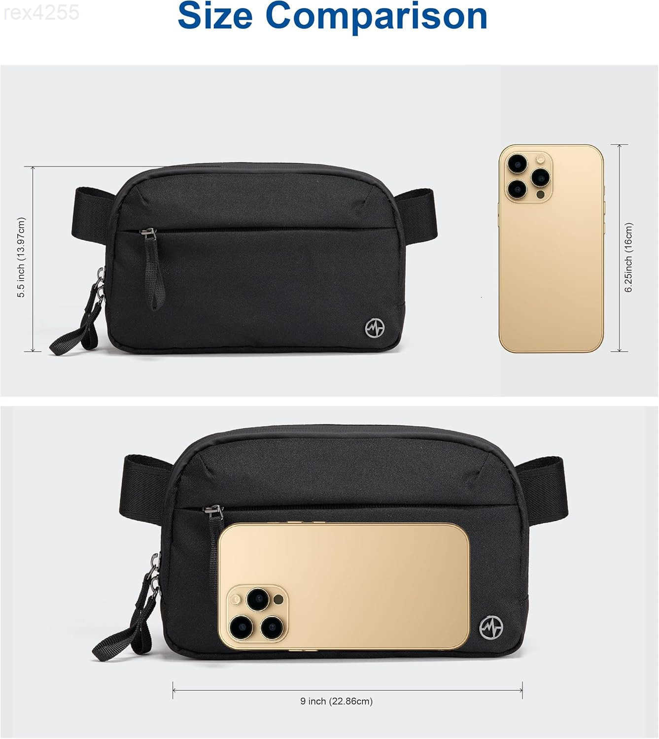 Pander Crossbody Sling Bag for Travel Outdoor and Everyday Use Adjustable Strap Lightweight Shoulder BagW250912