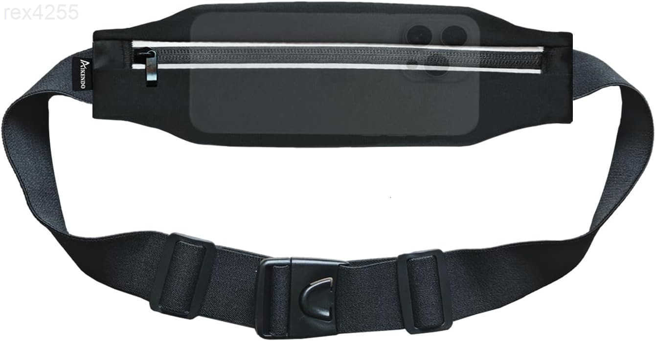 Running Belt Fanny Pack Slim Runners Waist Pack for Men Women Fits ALL Phones Money Belt Reflective Running Gear Accessories Fitness Phone Holder for 