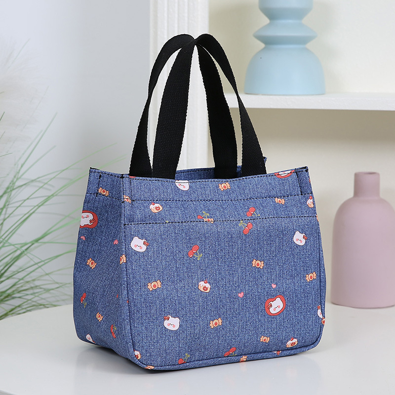 Designer Bag Fresh Style Umbrella Bag With Water Bottle Holder Eco Friendly Waterproof Fabric Luxury Bag Handheld Lunch Box Bag Bento Snack Bag Mommy 